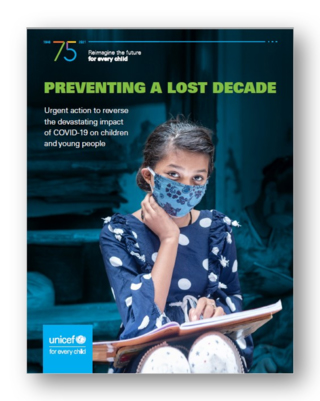 報告書『失われた10年にさせない：子どもや若者に対するCOVID-19の壊滅的な影響を防ぐため緊急の行動を』